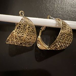 Gold hoop earrings